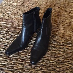 Coach booties. Alexis. Black leather. Size 5
